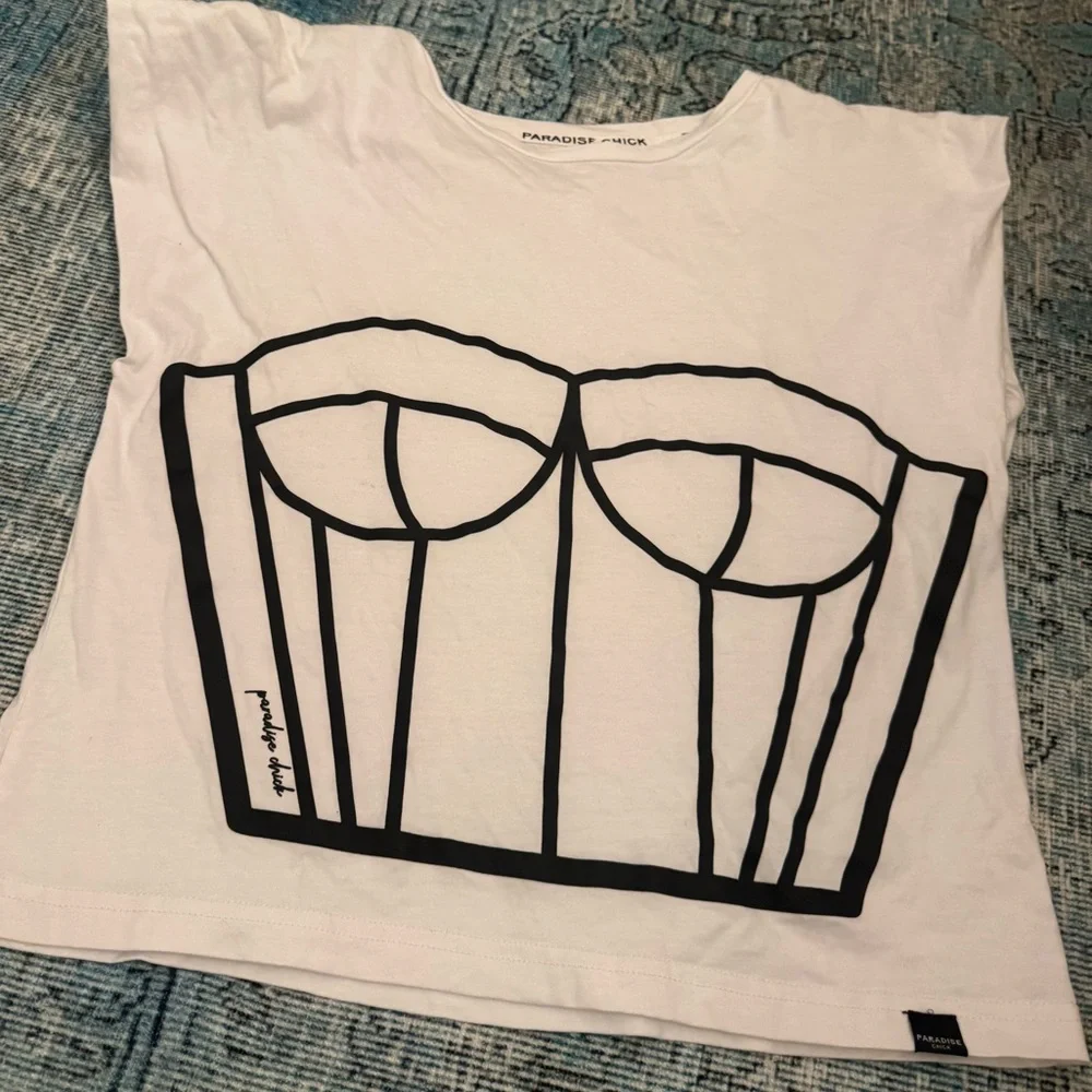 Paradise Chick Polewear Supreme Corset Print Muscle Tee - Picture 2 of 3